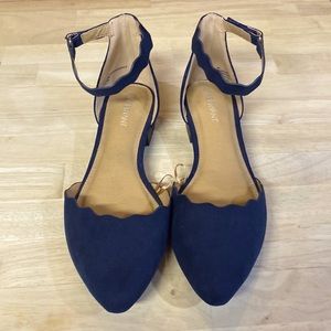 Lane Bryant Women’s Size 8 Navy Ankle Strap Sandals